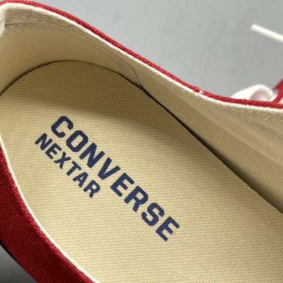 Converse Nextar Men's 8 Sneakers Red Low Top Ox Japan Exclusive NWT - Picture 10 of 16